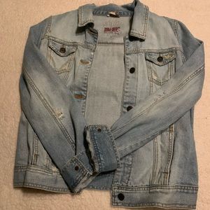 Hollister Surf 1972 Light Wash Jean Jacket Large
